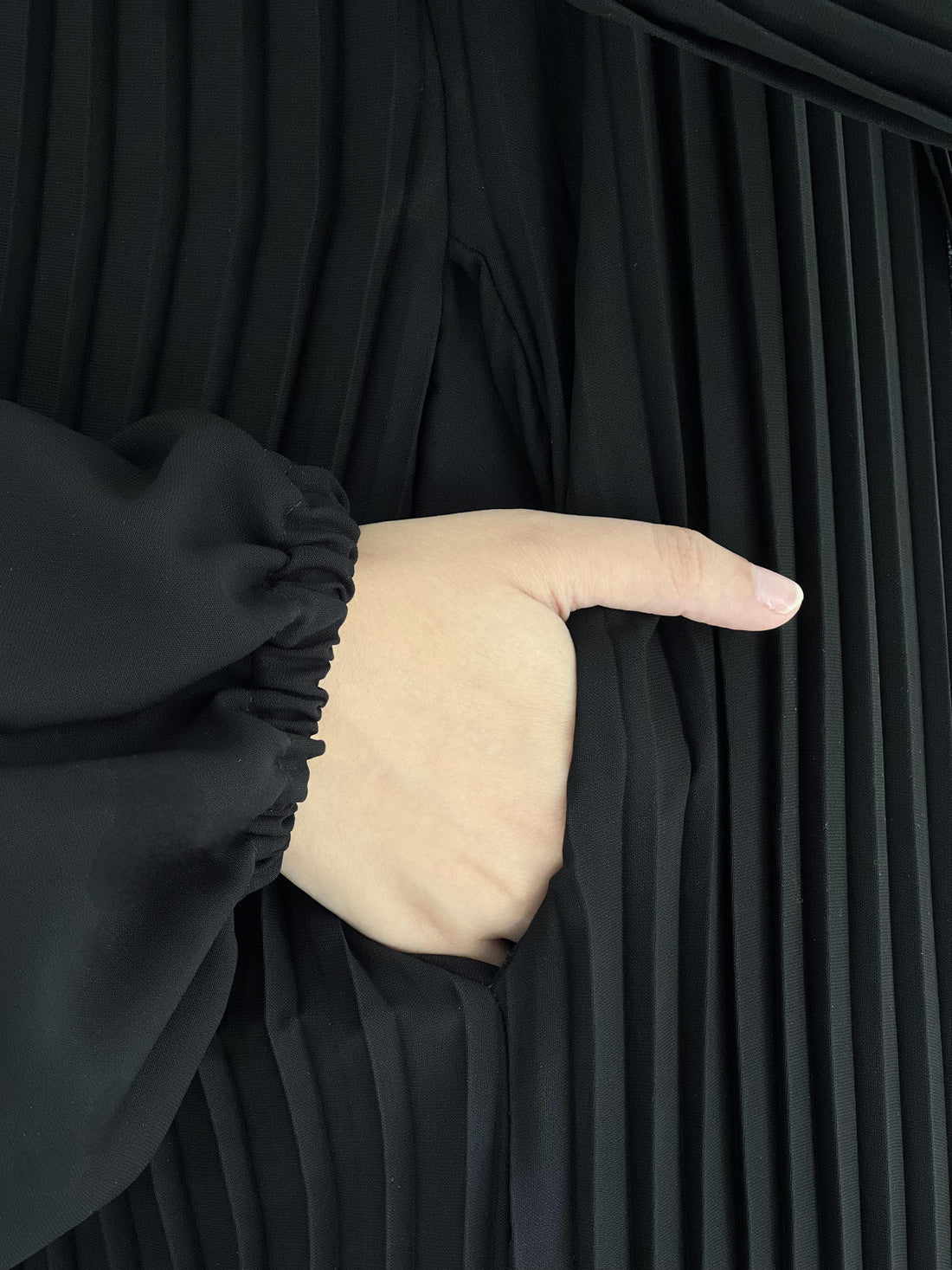 Pleated Cardigan