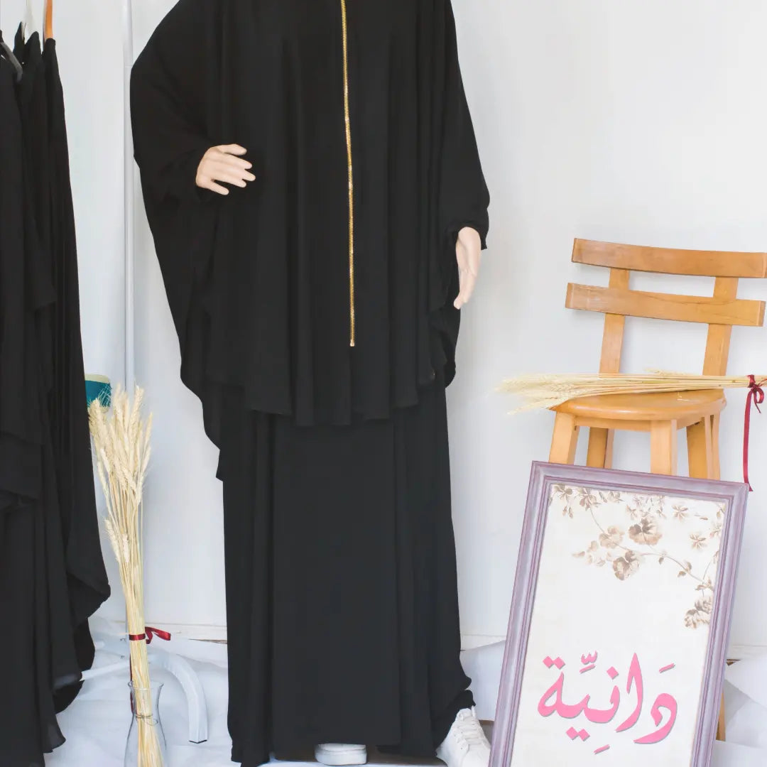 Oversized Cape With Zippers And Pockets