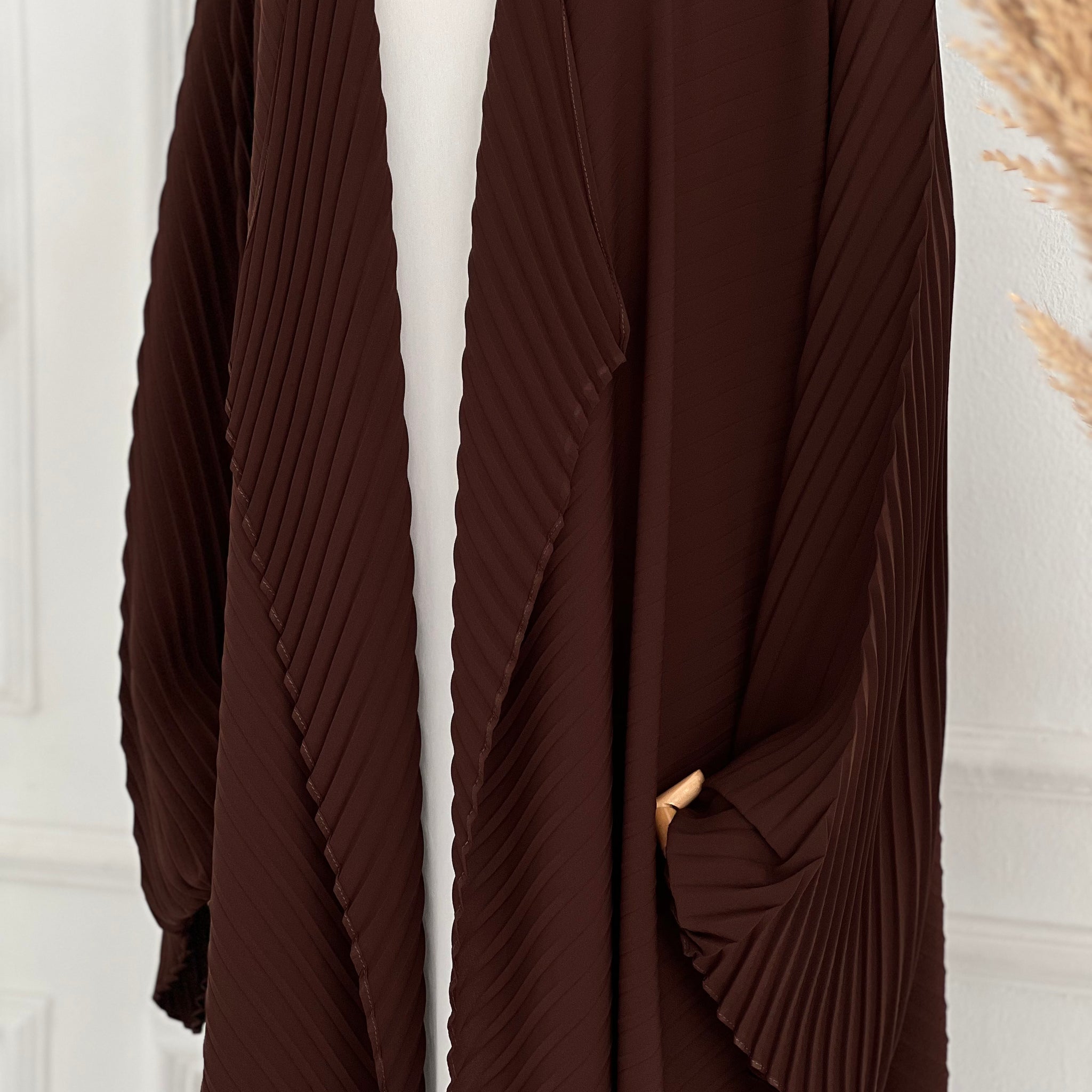 Pleated cardigan(without pockets)
