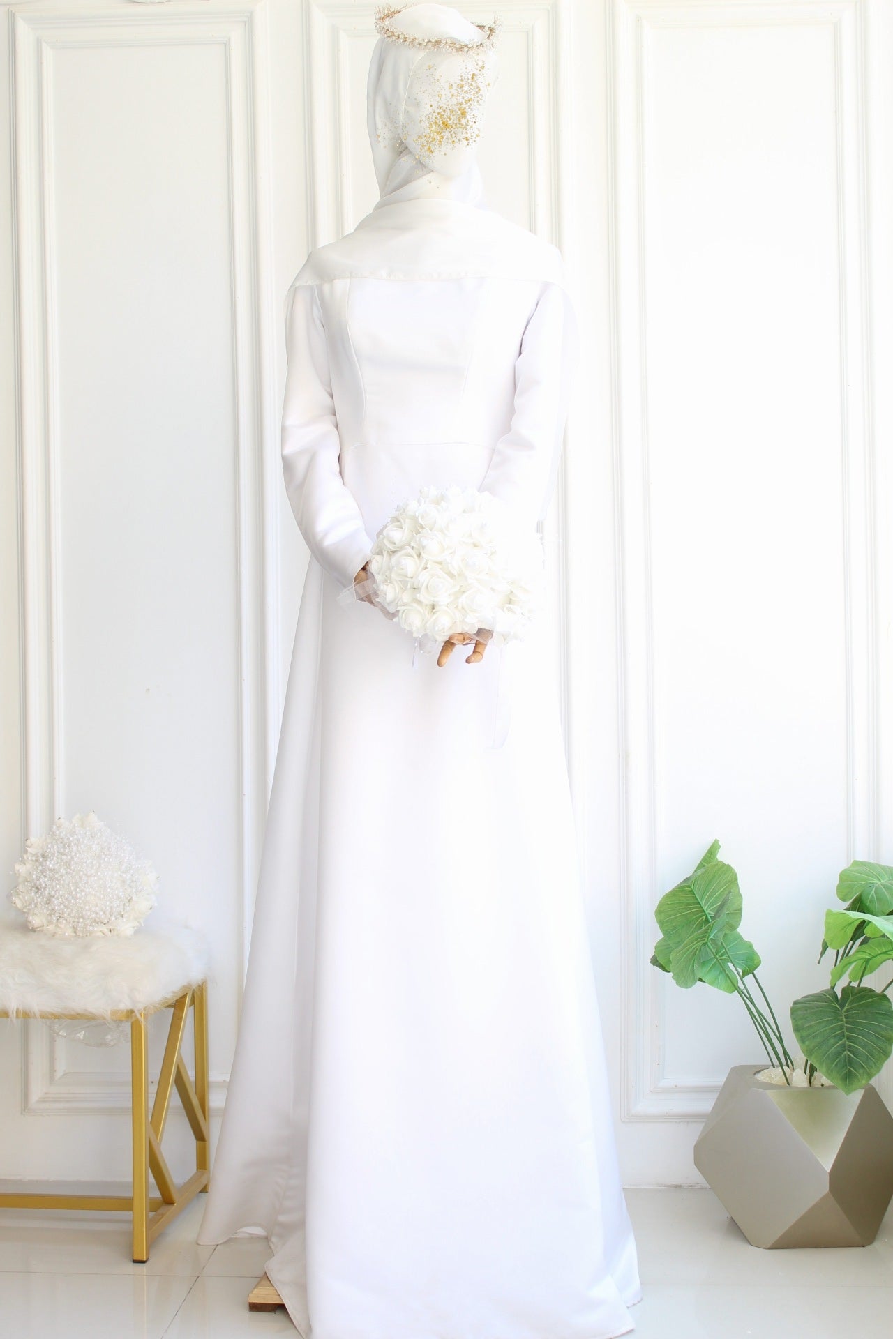 Katb Ketab Satin Plain Dress