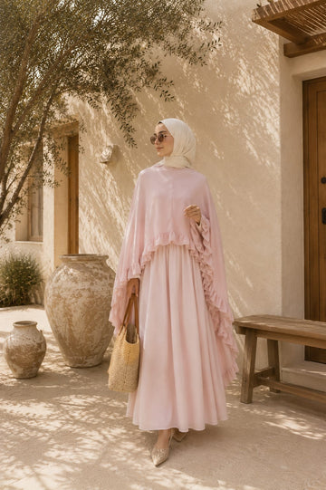 Enigma Cape (Powder Pink)