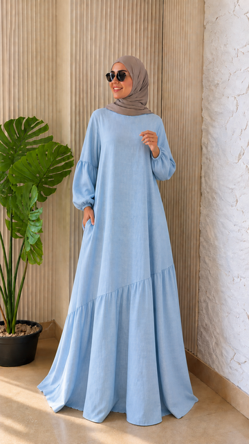 Sukoon Linen Baby blue (OUTLET)