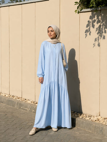 Riqqah (Baby blue Linen)