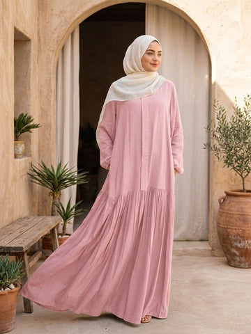 Riqqah (Powder pink Linen)
