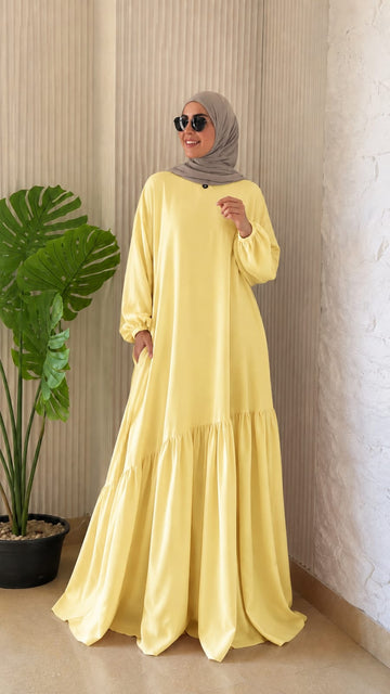 Sukoon (Linen shiny yellow)